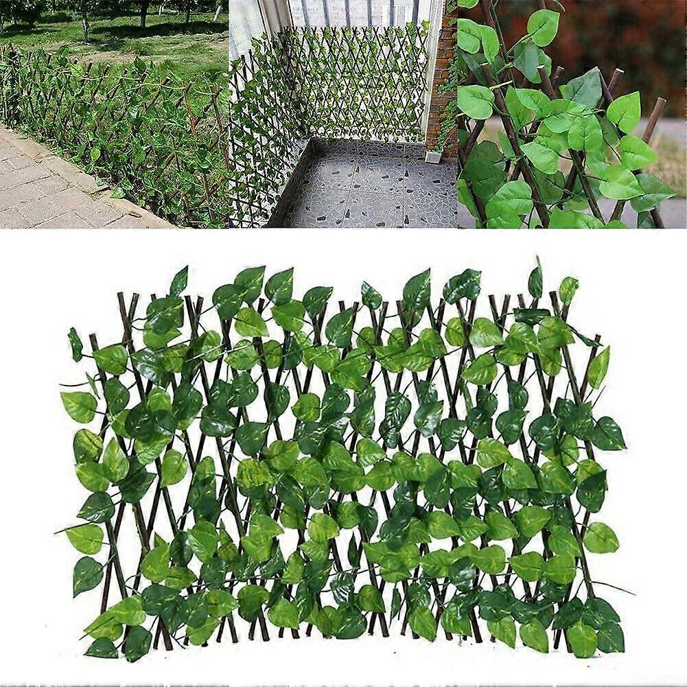 Ivy Balcony Privacy Screen, Retractable Fence, Hedge Privacy Screen with Leaves