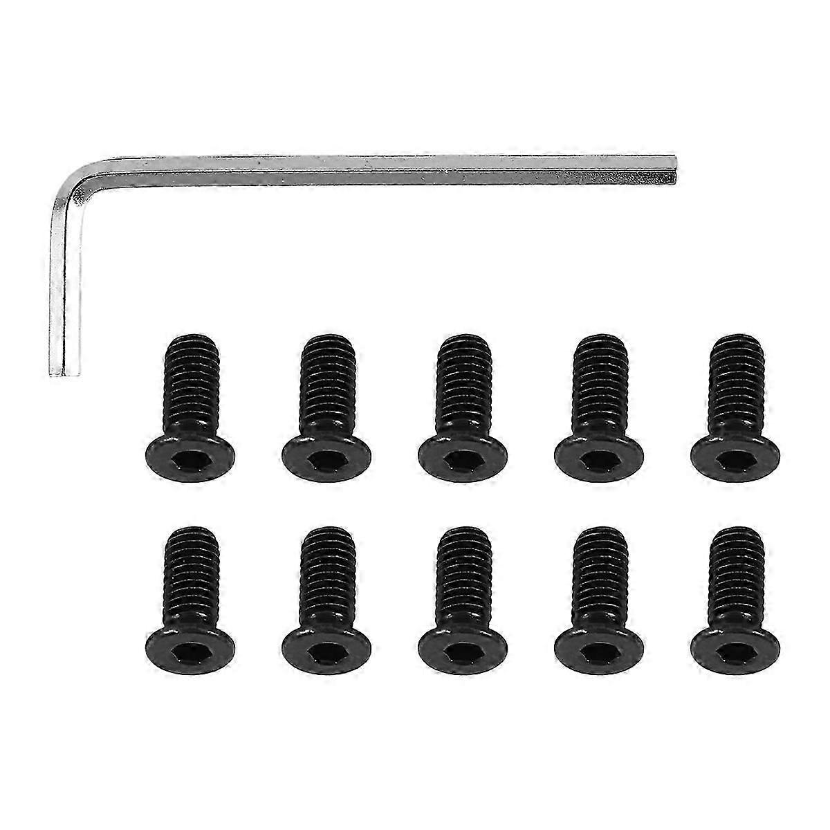 10Pcs Scooter Handlebar Front Fork Tube Screws with Hexagon Handle Replacement Parts Kits for M365 Es2
