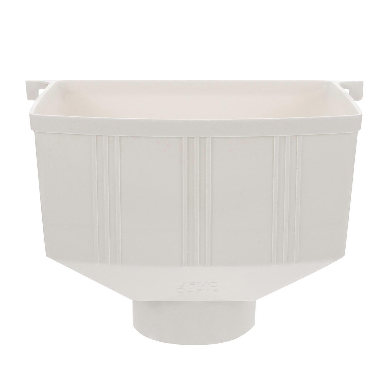 Rain Downspout Connector Drainage Part 22.5x15x13cm White