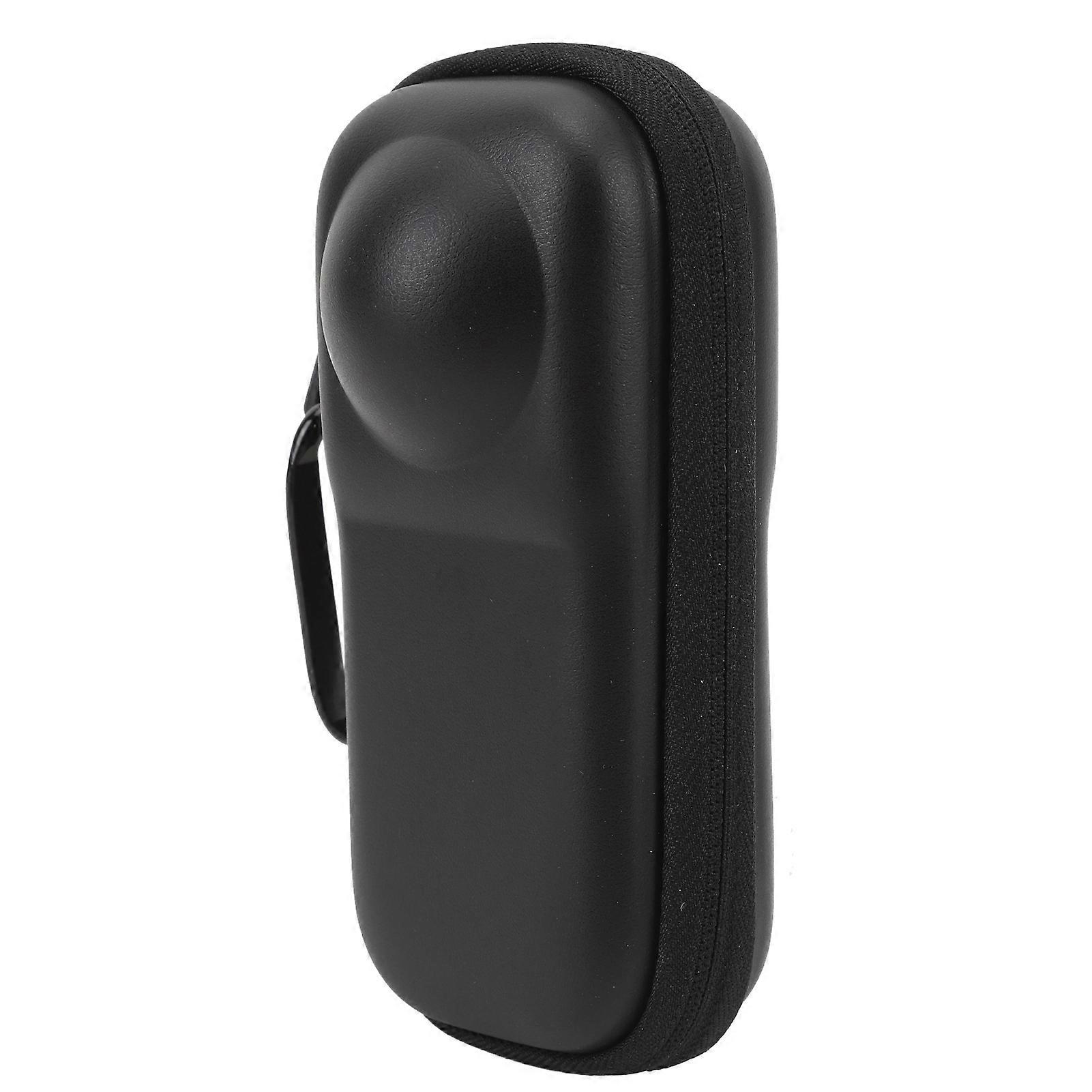 Small Carrying Case for X4 Protective Portable Panoramic Action Camera Travel Box Storage Bag with Hanging Clip PU 