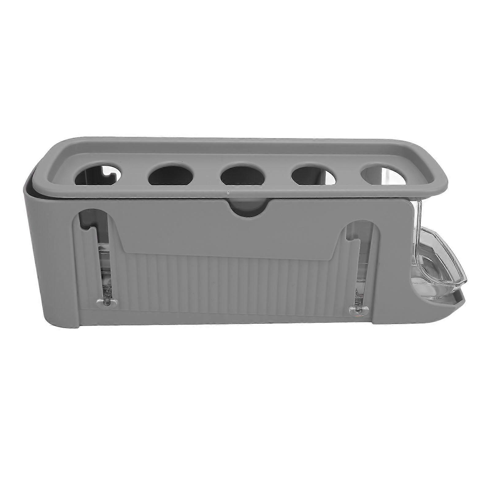 Rolling Egg Dispenser for Refrigerator Space Saving 2 Tier Automatic Egg Storage Container Organizer for Refrigerator Kichen Cabinet Grey 