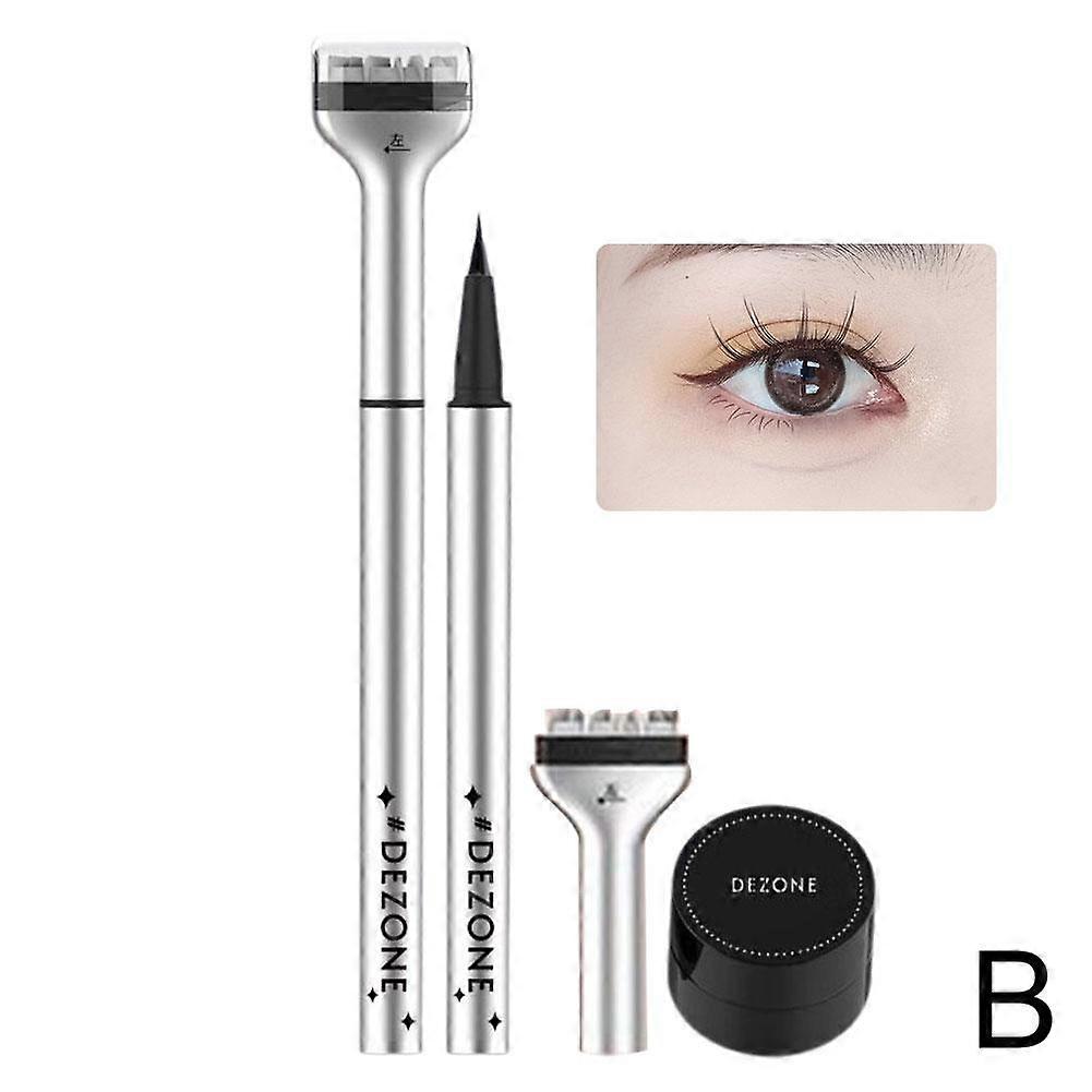 Brown (B)$DEZONE lower eyelash artifact lower eyelash mascara seal eyeliner waterproof and sweat-proof non-smudge