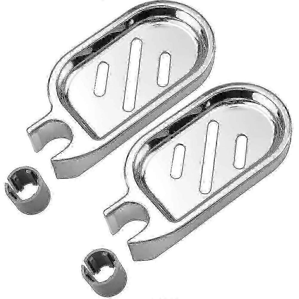 22mmシャワーバー用2パックABSプラスチックソープディッシュ、シャワーソープホルダー