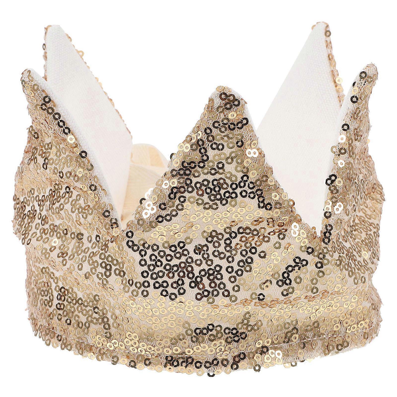 Sequin Birthday Crown Hat for Stylish Party Accessory for Boys – Comfortable Fit for Celebrations and Photo Props, Unforgettable Birthday Memories