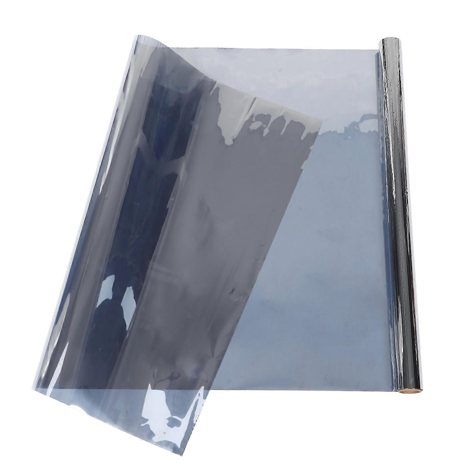 One Way Privacy Film Silver Home Office UV Protection Heat Insulation 400.00X60.00X0.10CM 1Pack