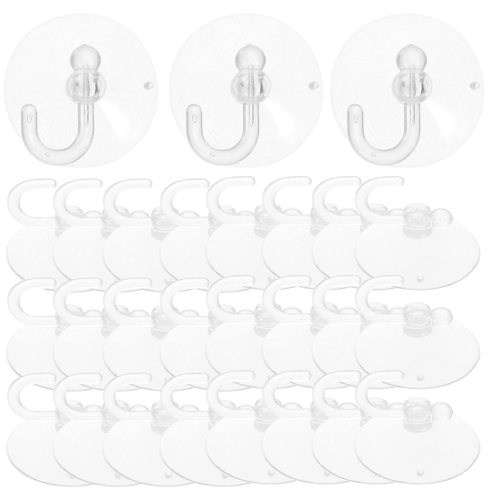 100pcs Multipurpose Wall Suction Cup Hooks Shower Hooks for Hanging Items Securely