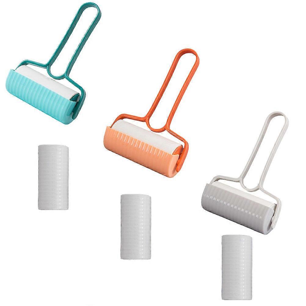 3 Sets Tearable Pet Hair Lint Rollers Sticky Hair Remover for Clothes & Furniture, Portable & Durable, Easy Cleaning Solution