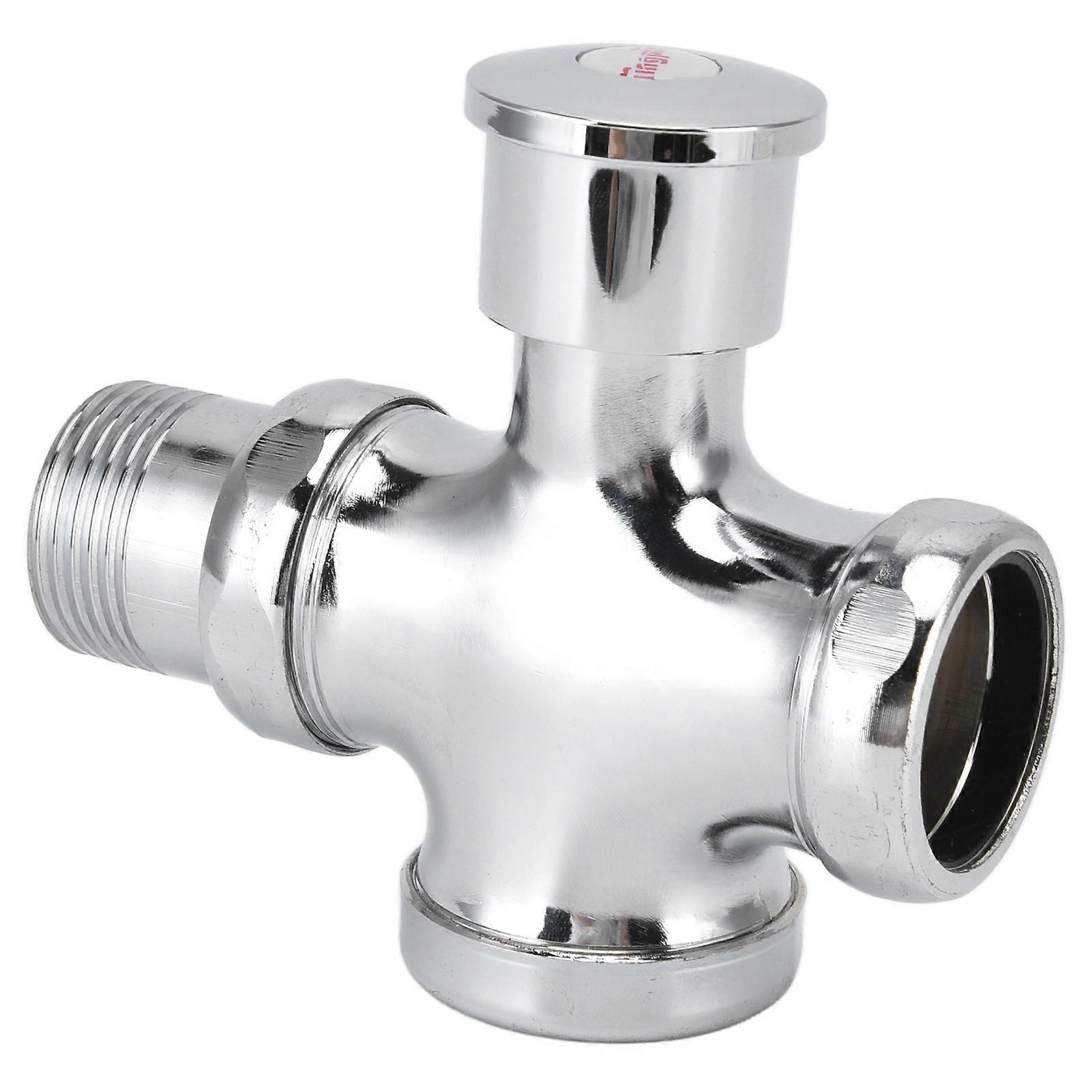 Urinal Flush Valve with Push Button, Time Delay Flush Valve, Toilet Tank Replacement Parts DN20 DN25