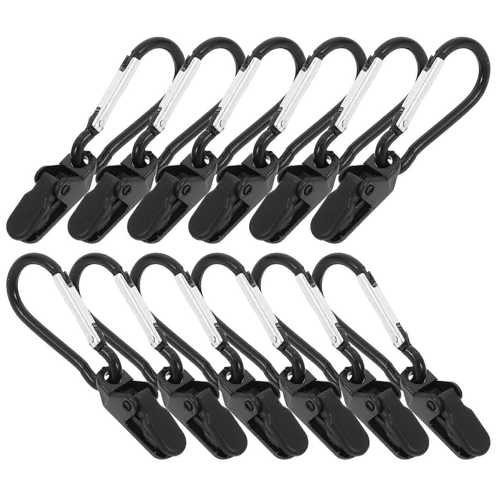 Tarp Holder Clips Waterproof Tear Resistant For Temporary And Boat Covers 12Pcs