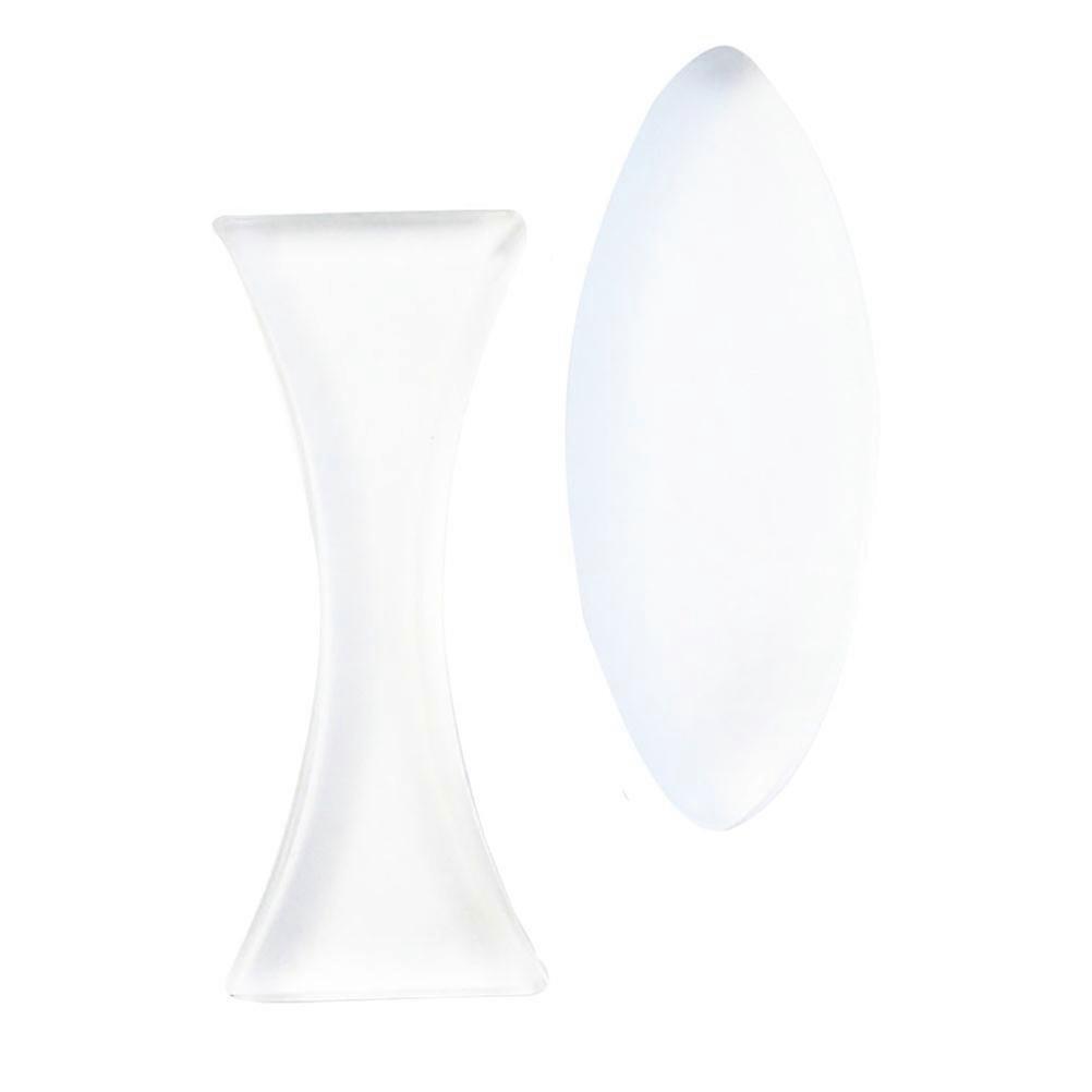 2pcs Basic Physics Teaching Optical Glass Lens Sets Concave and Convex