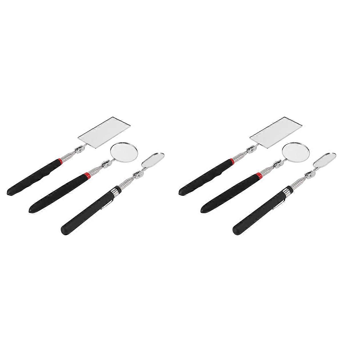 3 Pieces Inspection Mirror for Checking Vehicle,Observing Mouth B