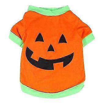 Halloween Haustierkleidung Halloween Kleidung Kürbis Hund Outfit Haustier Weste für Hund