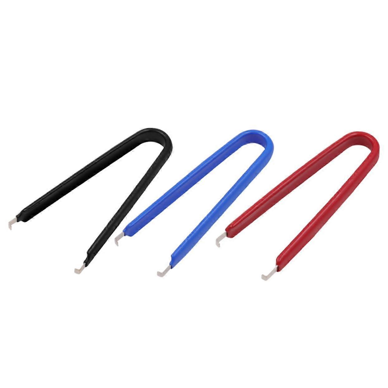 3 Pieces U Shape Chip Picker Electronic Component Catcher Mixed Colours Tiny Component Catcher for Precise Gripping of Ics and Components