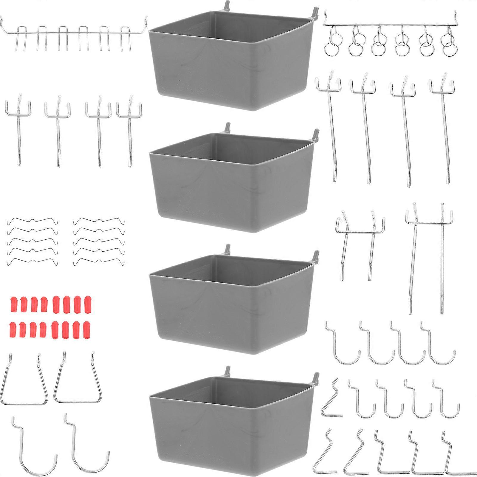 Pegboard Tool Organizer Peg Board Accessories Craft Room Assorted Color 9.00X8.50X5.50CM Hanging 114Pcs