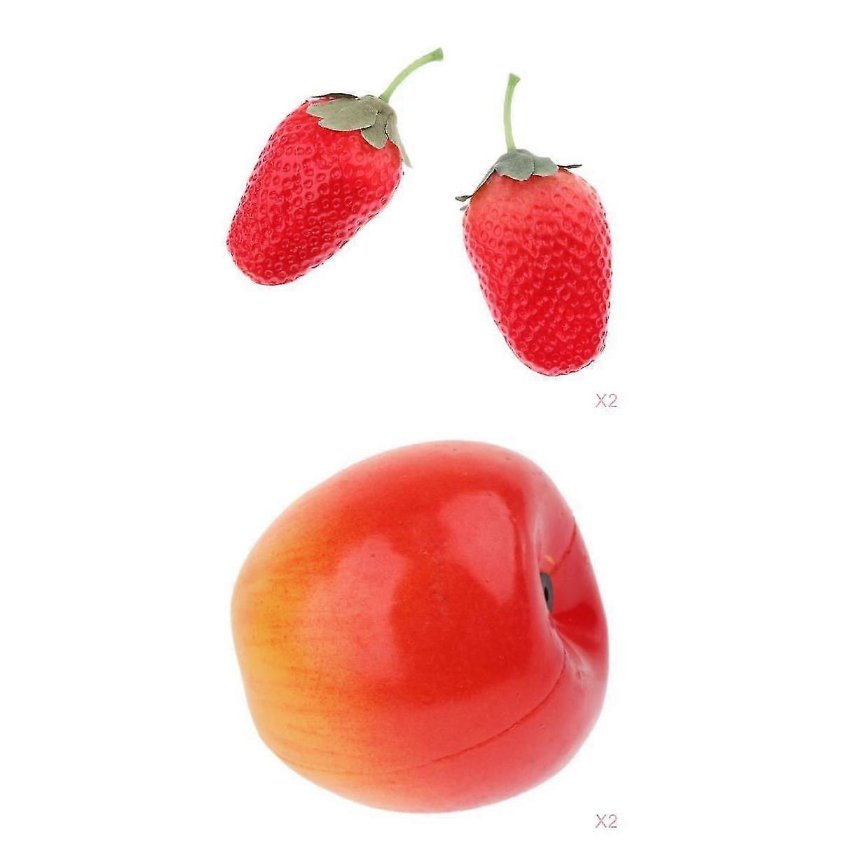 4x شاكر الفاكهة الموسيقية ماراكا خشخش للأطفال حفلة أطفال تفضل 2 أنواع