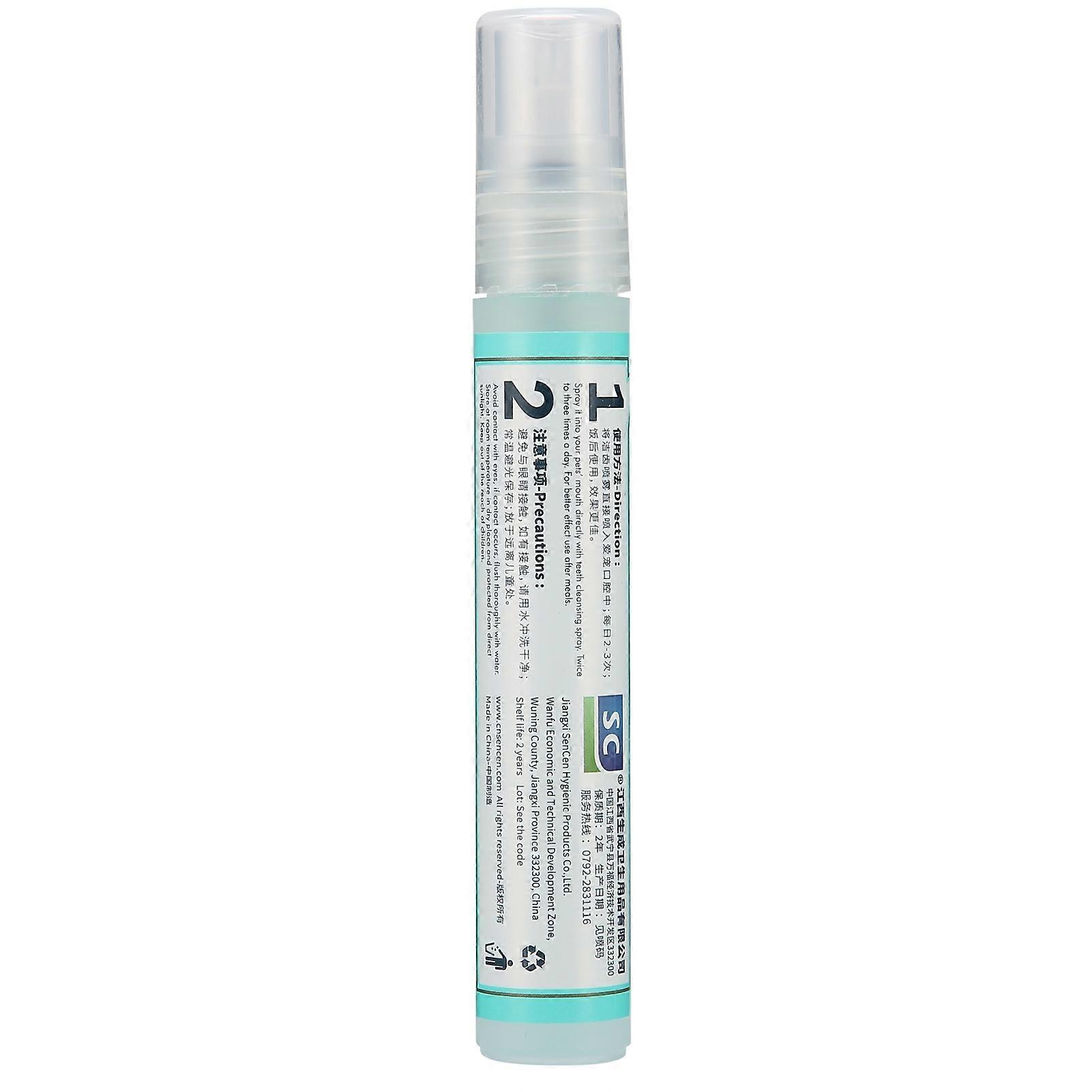 Pet Teeth Refreshing Spray, Deodorizer to Eliminate Bad Breath for Cats and Dogs, Teeth Cleaning