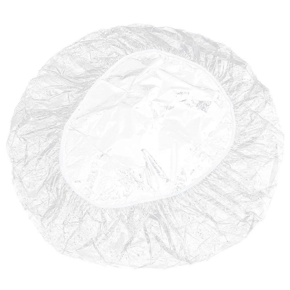 Elastic Round Tablecloth with Flannel Backing - Transparent Fitted Cover