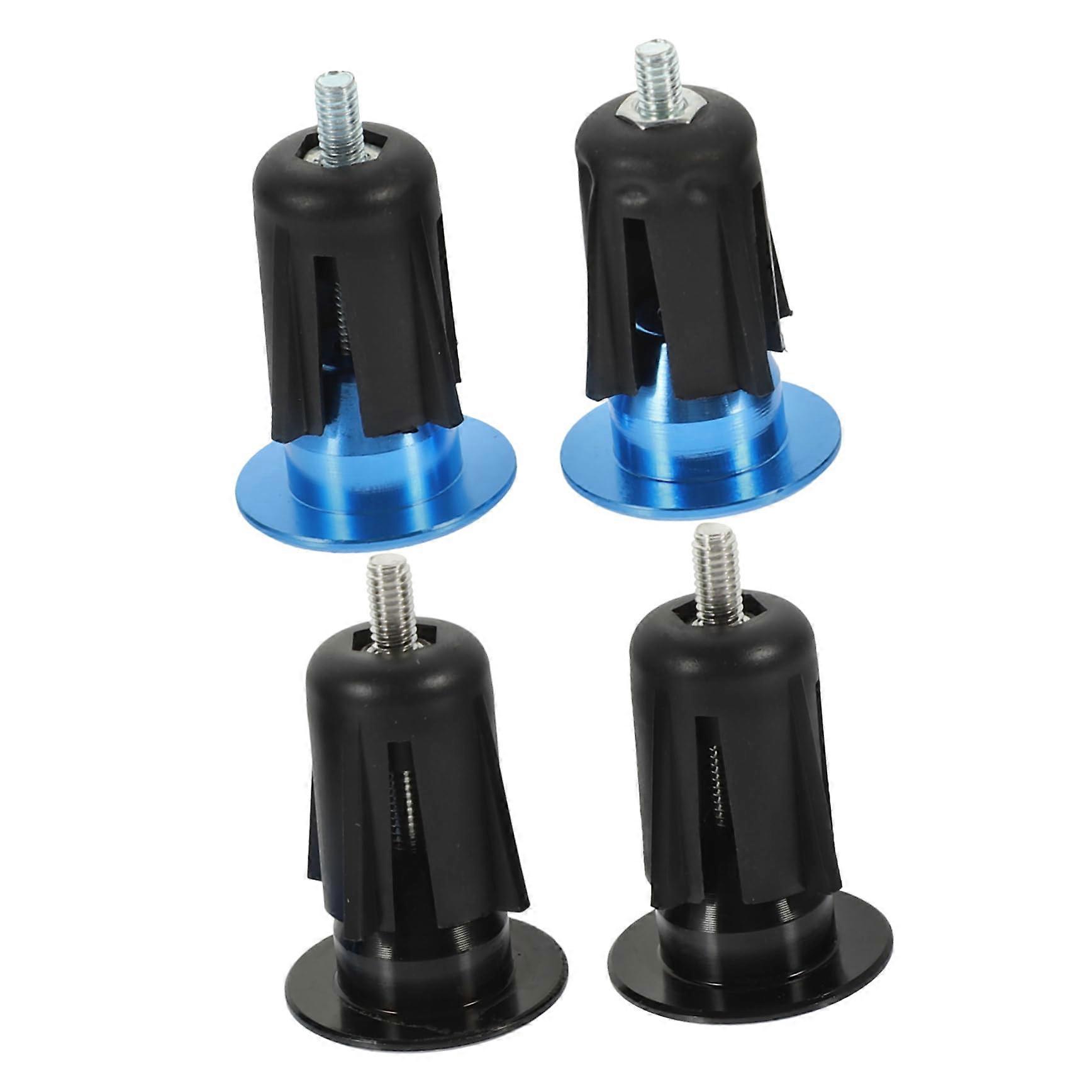 5 Sets Bicycle Handlebar Grips End Plugs Aluminium Alloy 2 Pairs x 5