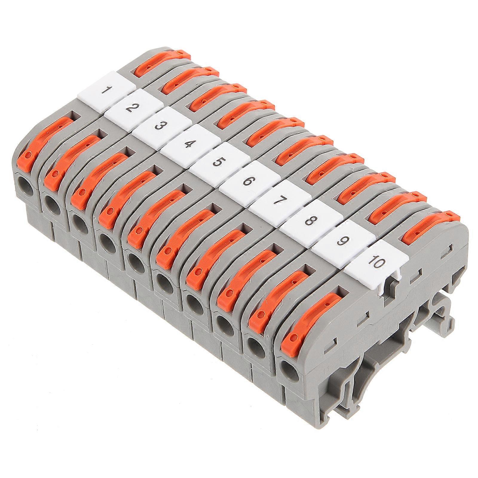Terminals Block Set Terminal Block Connector For Industrial Applications Use Copper 10Sets