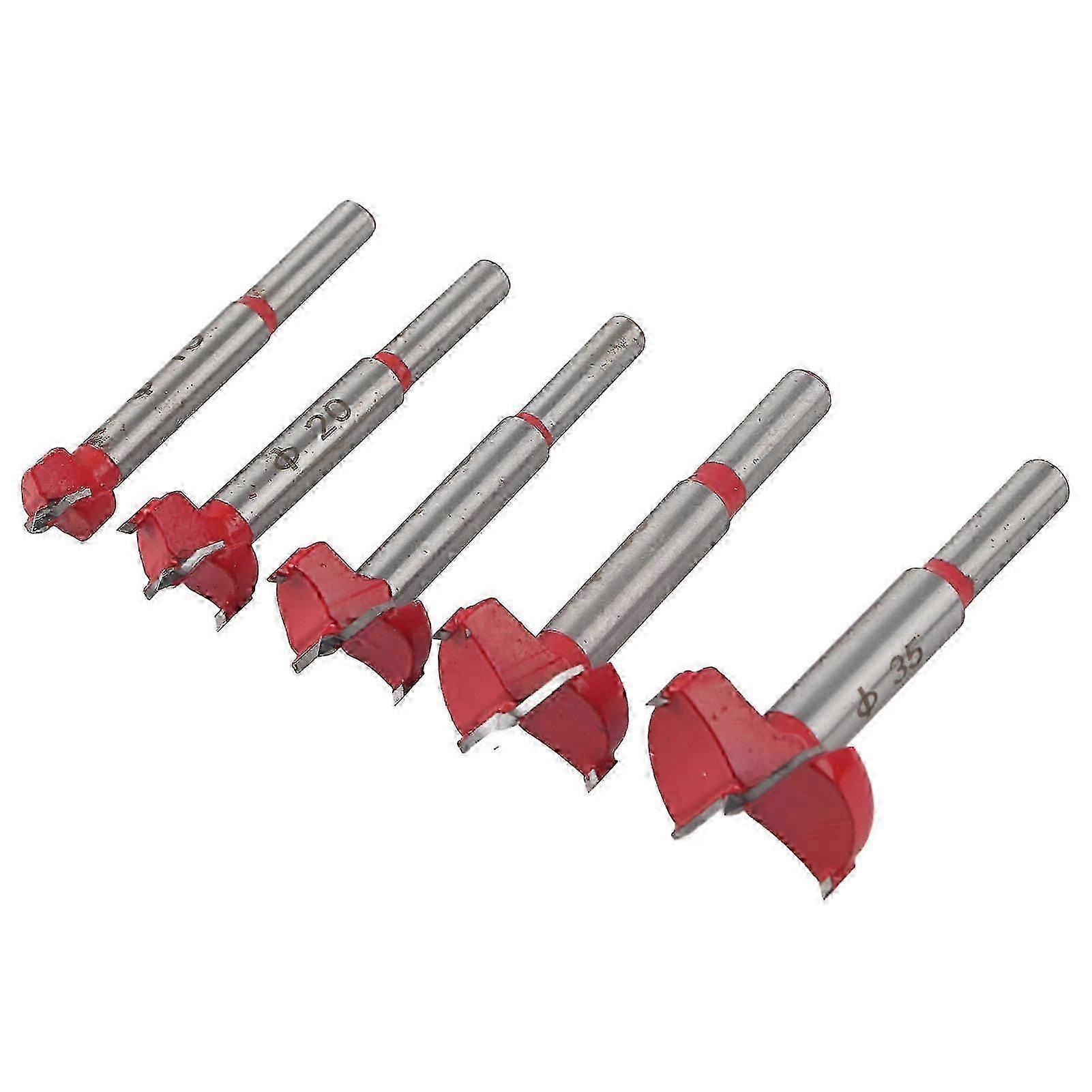 5 Pcs Drill Bit Set Carbide Bits Set for Woodworking Hole Punching Tools