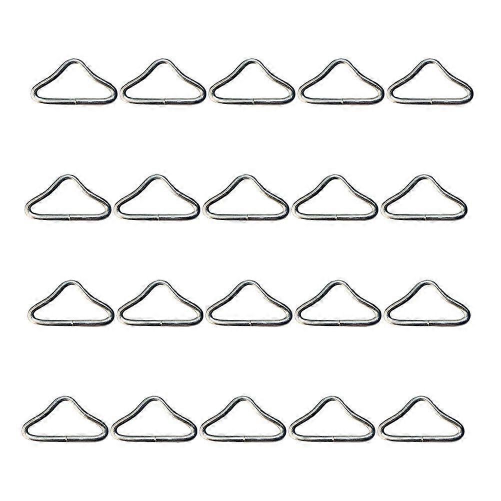 45pcs Trampoline Triangle Buckle: Iron Triangle Rings Replacement Parts For Enhanced Jumping Experience - Metal Buckle For Various Trampoline Models