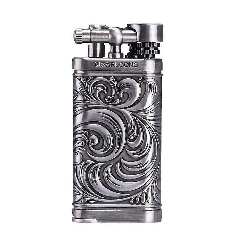Pipe Lighter Windproof Straight Punch Vintage Lighter Gift Box Packaging