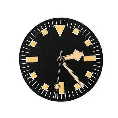 1 piece 28.5 mm retro dial  hands, modified dial, green luminous, men's watches, watch accessories for NH35/NH36 movement (A5)