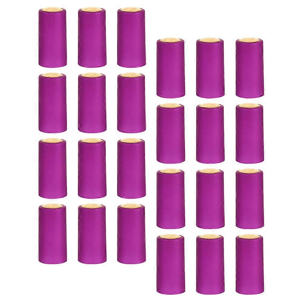Wine Wrapping Pvc Heat Shrink Capsules Sealing Function 30mm Diameter 60mm Height 30Pcs