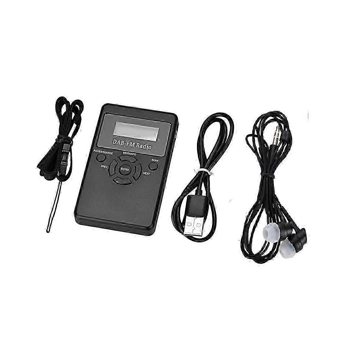 Ricevitore di trasmissione radio digitale portatile Mini DAB + FM