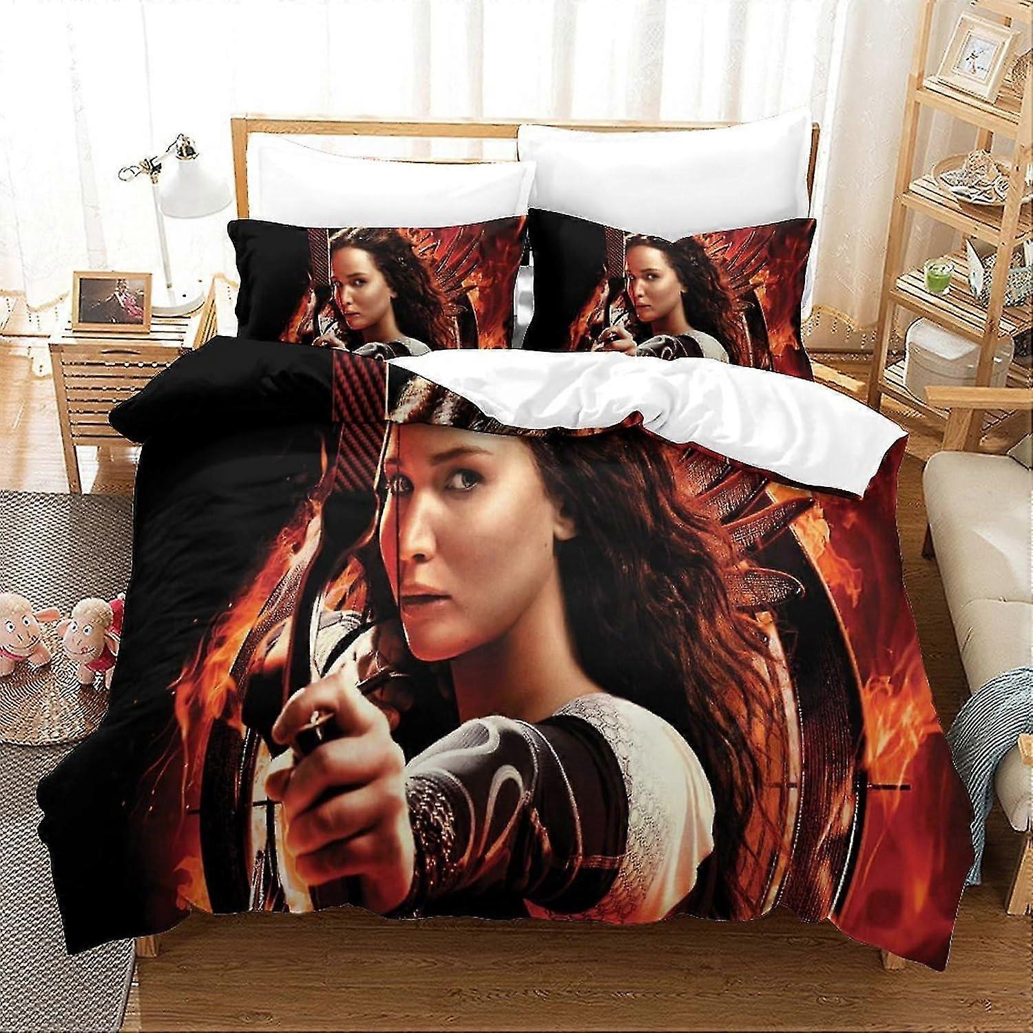 Conjunto de capa de edredão Conjuntos de roupa de cama infantil Capa de edredão impressa em 3D para coleção de quarto com tema de filme 3 peças