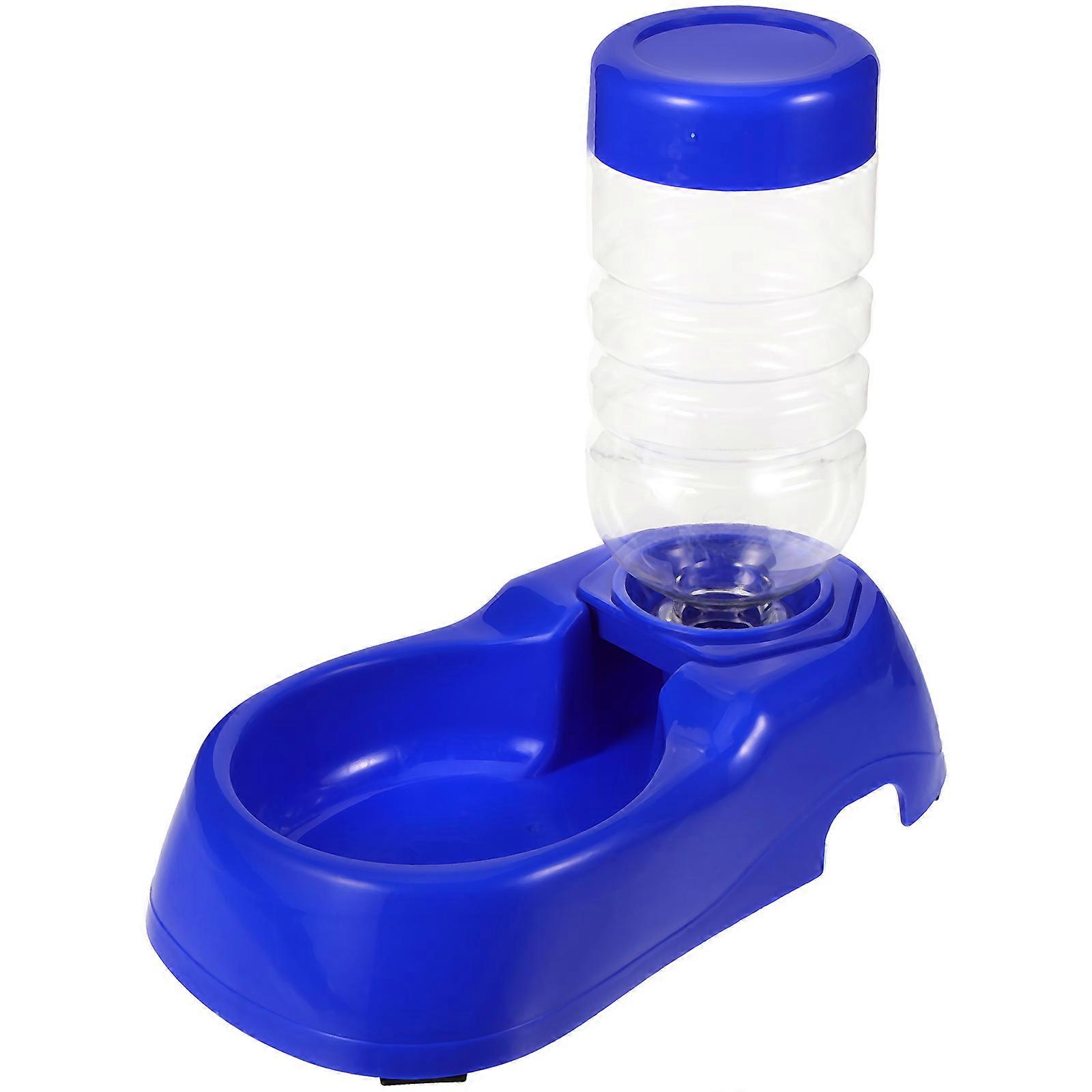 Automatische Wasserfütterung Haustier Wasserspender Stabiles Design Einfach zu blau 24x20x12cm 1Set