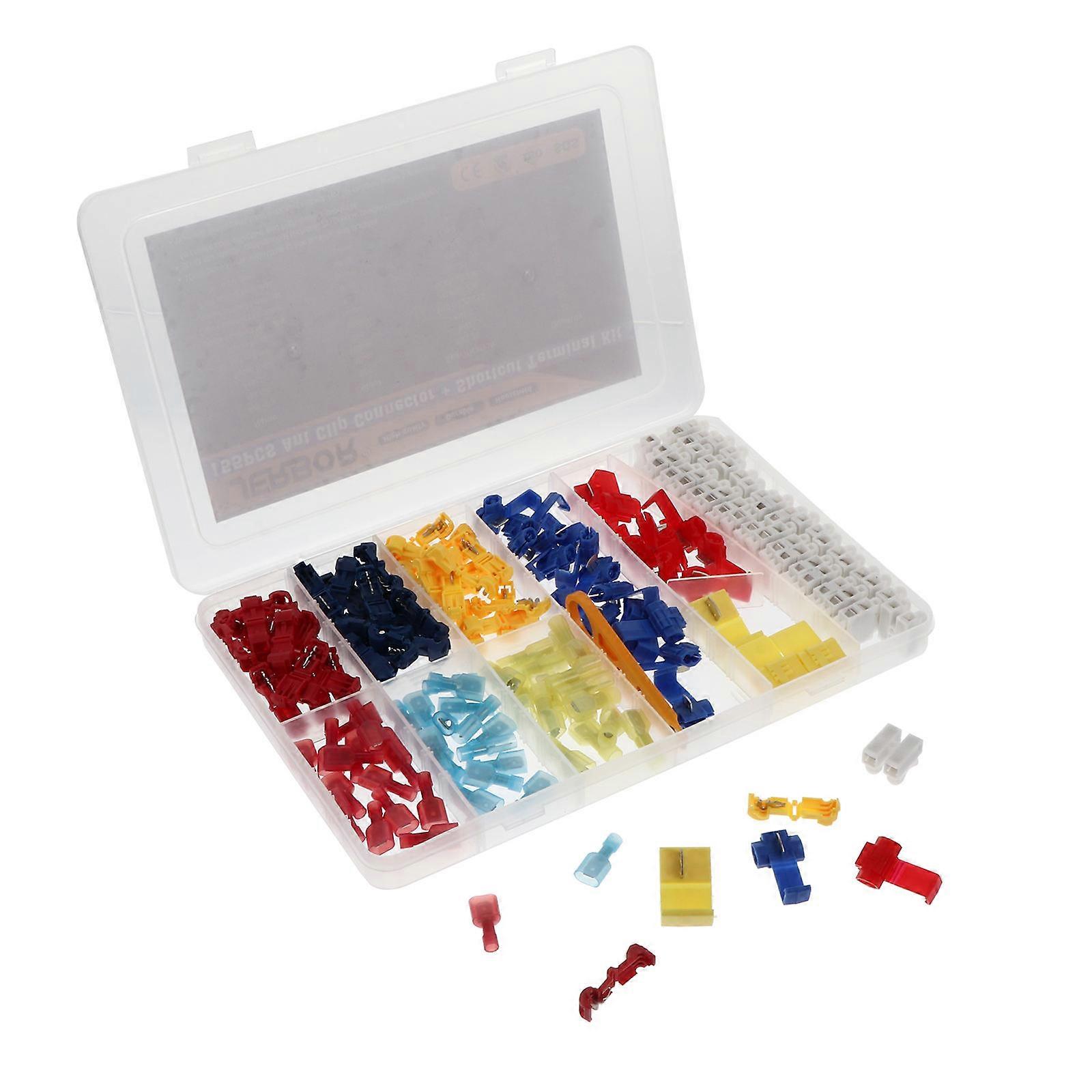 Copper Wire Connectors for Home Use with Quick Splice Terminals Assorted Color Copper and Plastic
