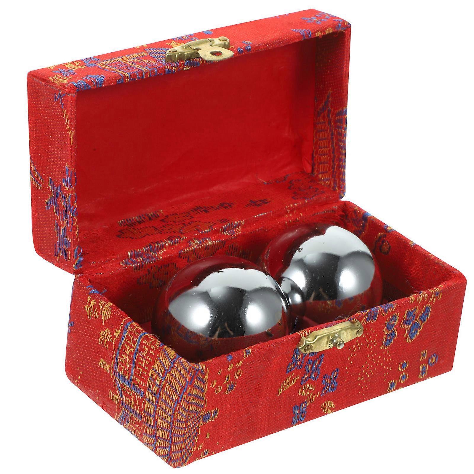 Metal Hand Exercise Balls – Hollow Design for Hand Muscle Strengthening, Massage, Improved Circulation and Joint Flexibility for Adults