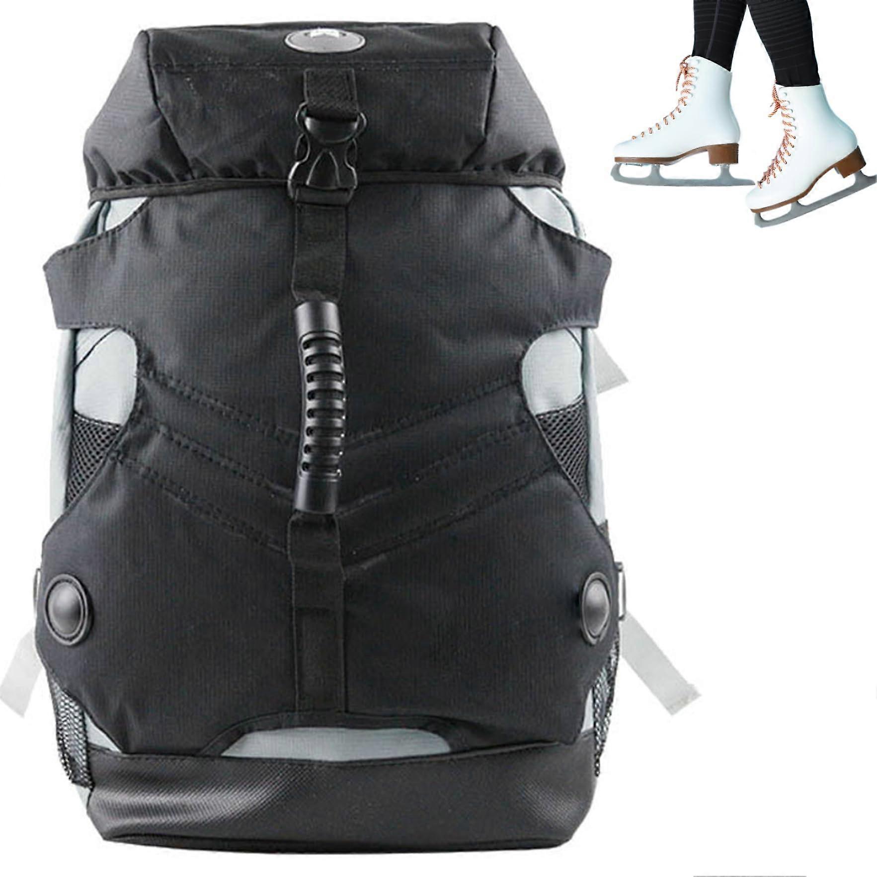Roller Skate Backpack, MultiPocket Oxford Bag with Rubber Base