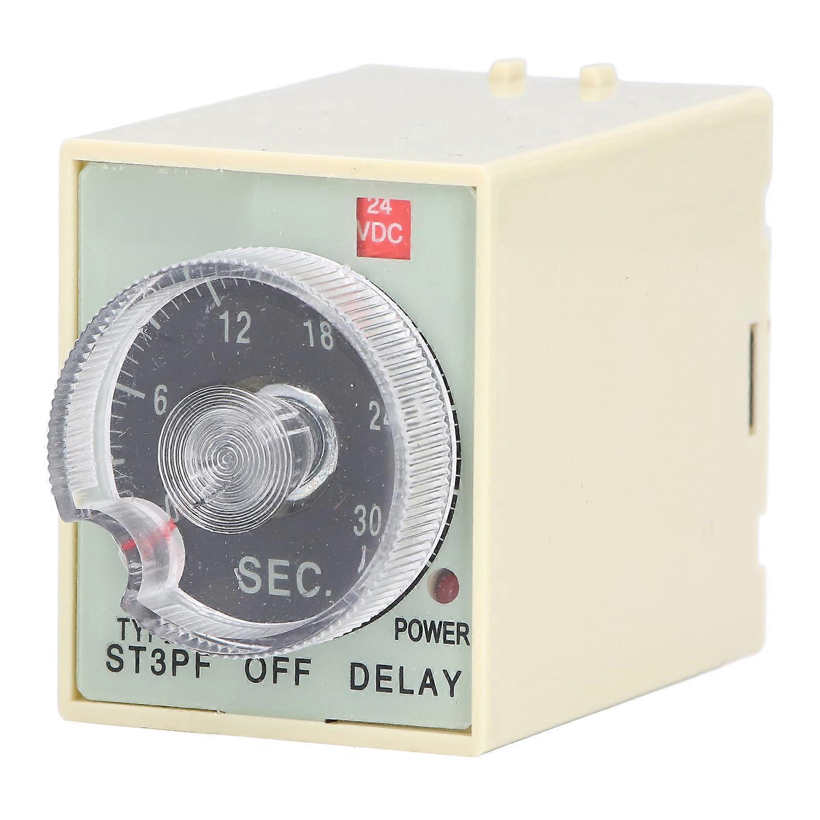30S Time Relay ST3PF Power Off Delay Timer 200~ Input 24V Output for Automatic Control
