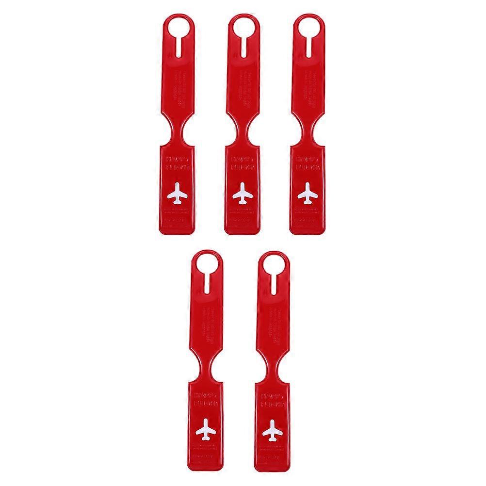 PVC Luggage ID Tags, Small and Durable Labels with Reliable Clasp for Trips