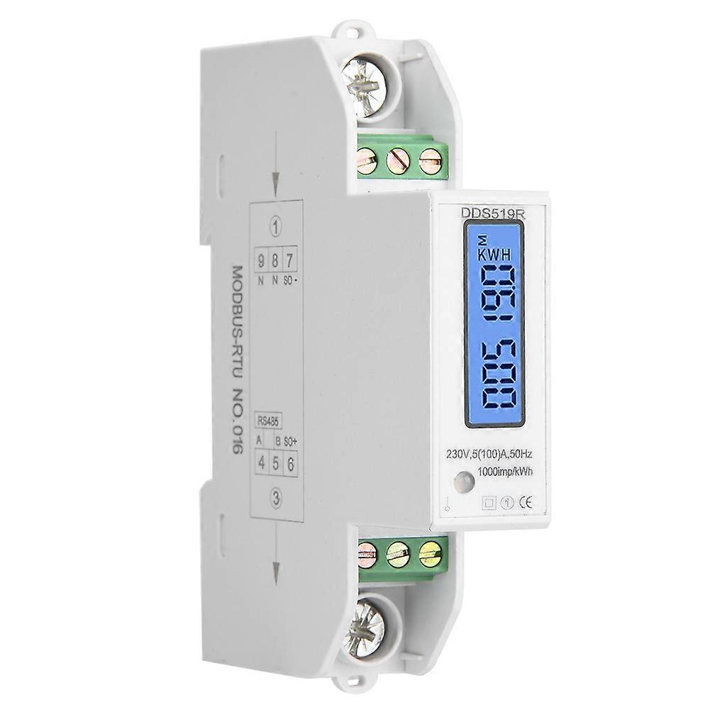DDS519R Watt Hour Meter Smart Digital Display Household Energy Meter Single Phase 1P