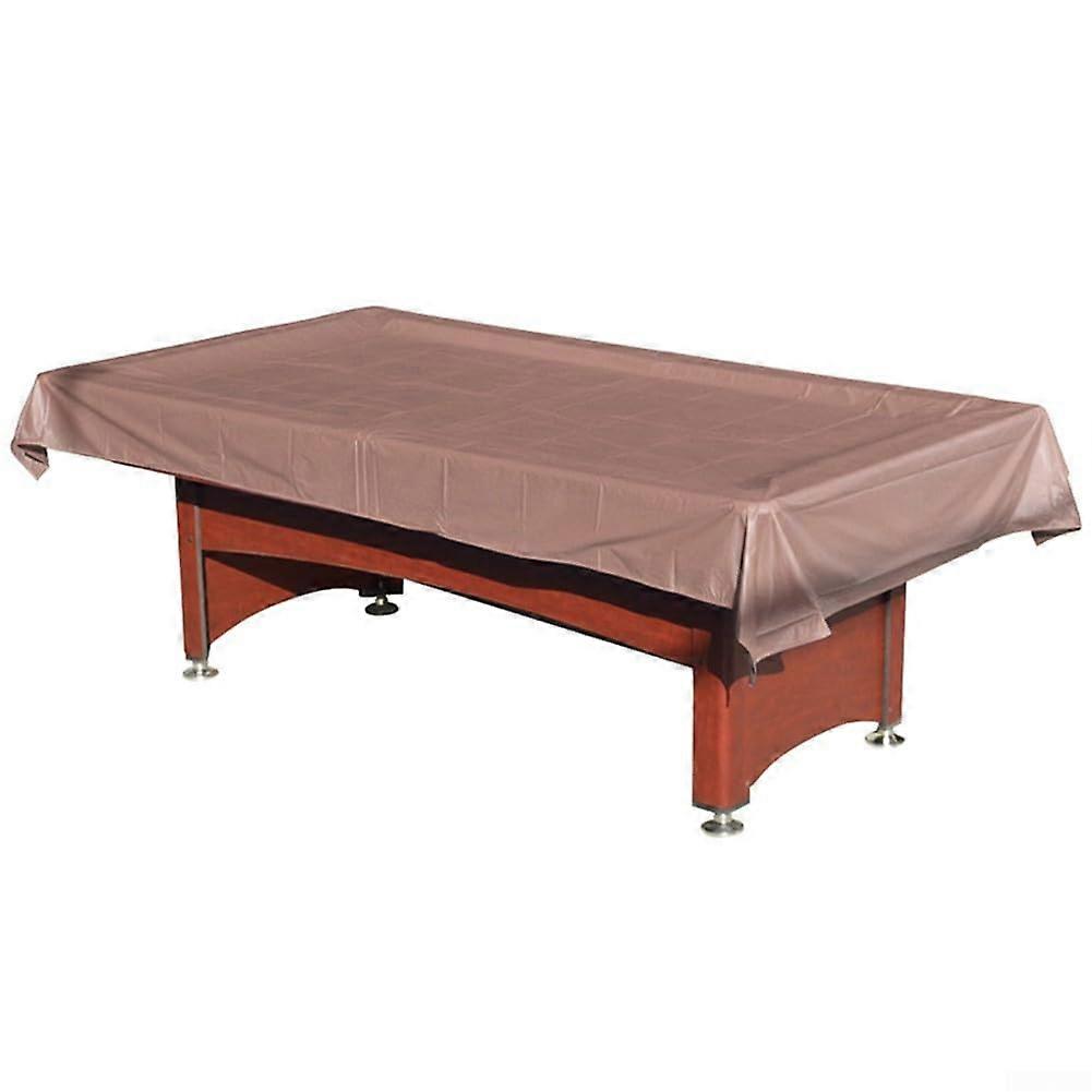 Protective cover for pool tables, sturdy design to safeguard your investment (276 x 169 cm, brown).