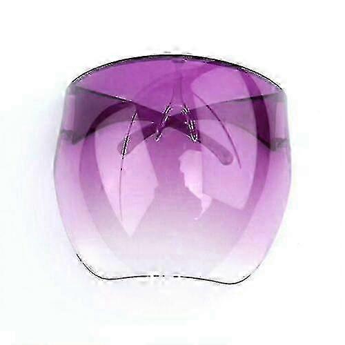 מסכת מגן פנים שקופה גוגל משקפי שמש מגן נגד ערפל משקפיים שקופים משקפי מגן-מבוגר-סגול