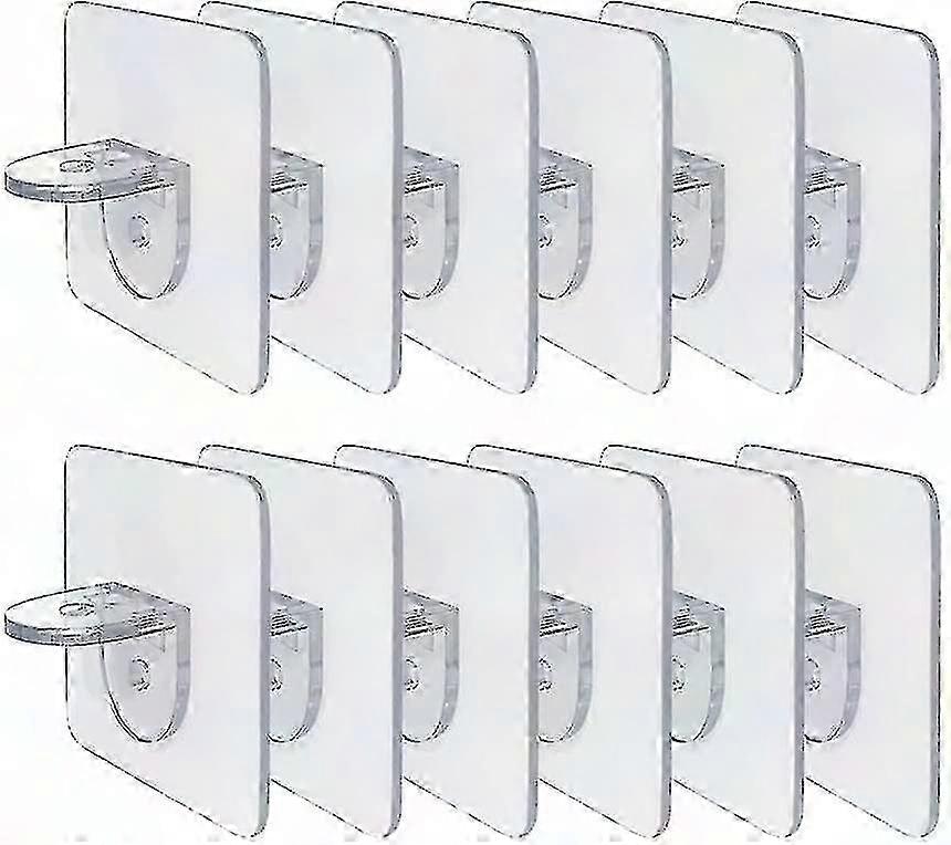 12 عبوة ذاتية اللصق رف الأقفز رف تخزين خزانة الملابس