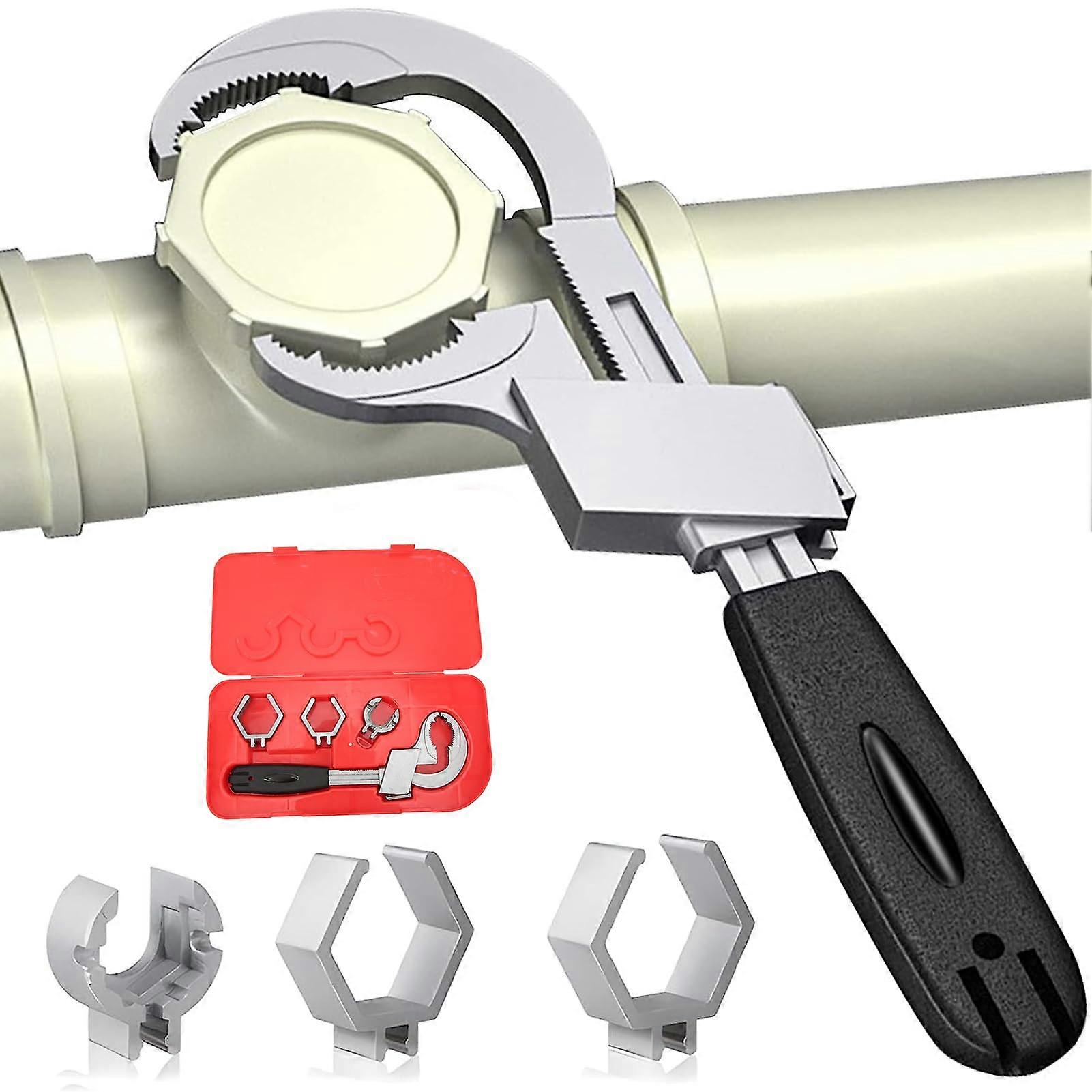 Universal Adjustable Double End Wrench 80mm Open End Spanner Multifunctional Bathroom Key for Disassembly and Assembly