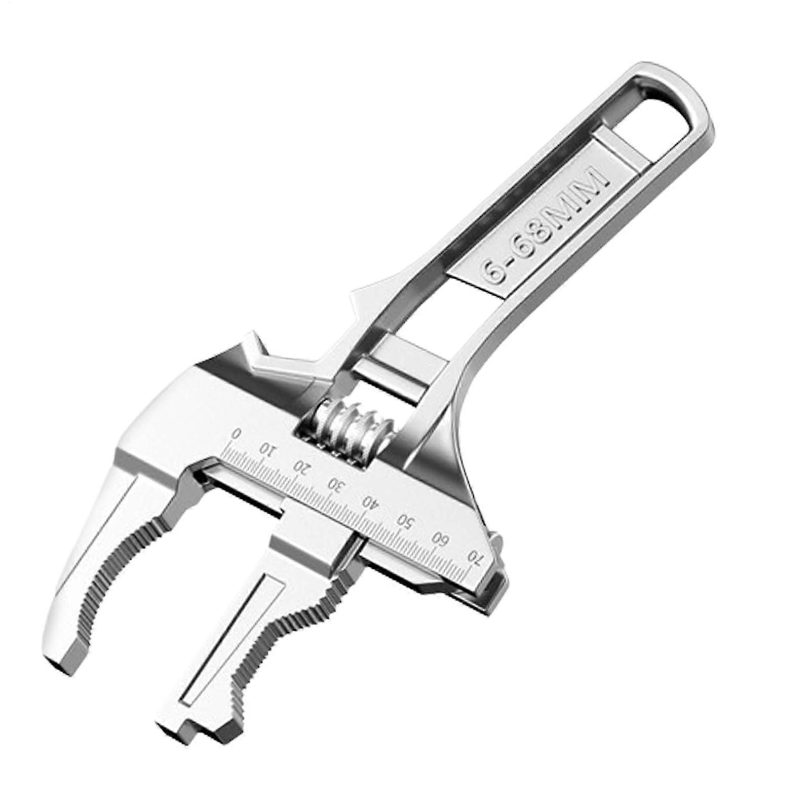 Adjustable Wrench and Pipe Wrench Set – Wide Jaw Adjustable Spanner for Plumbing Repairs | Large Opening Faucet Key