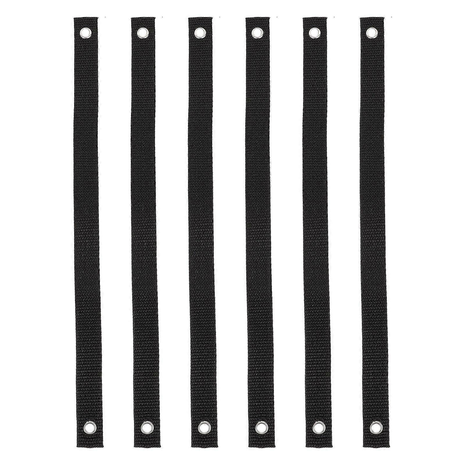 Grommet Tree Strap Newly Planted Sapling Growth Support Black 60X3.8CM Tree Support 6Pcs