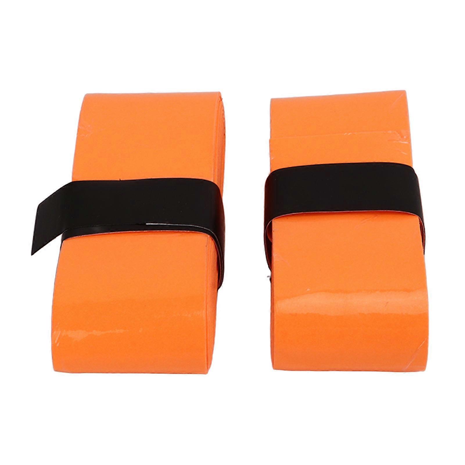 2 Pcs Drum Stick Wrap Anti Slip Sweat Absorbing Drumstick Grips PU Drum Stick Tape Orange 