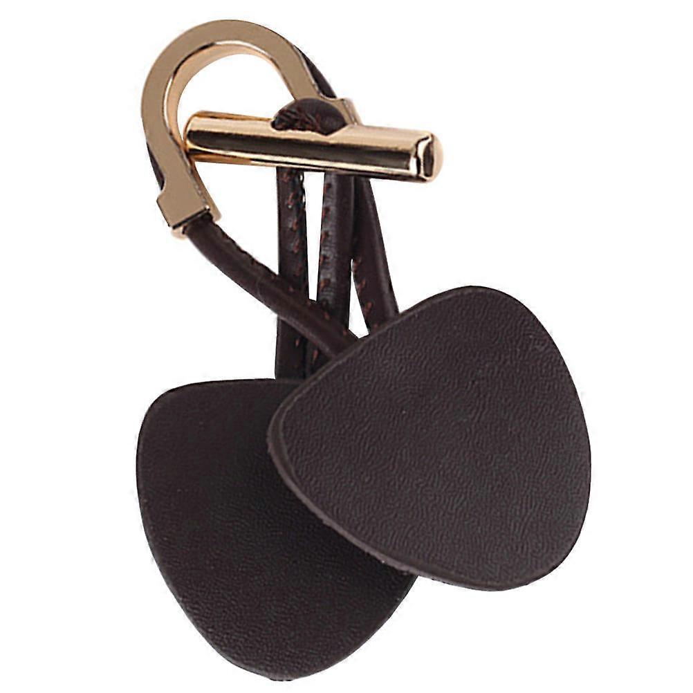 Women's Decorative Belt Buckles for Wind Coats Replacement Buttons with PU and Metal Coffee