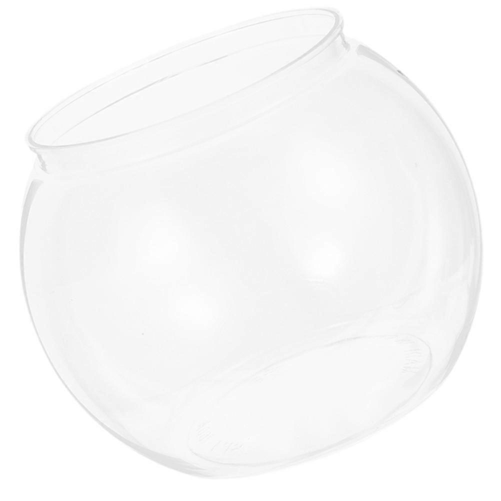 Here's a polished and engaging product description based on your input:
**Transparent Small Plastic Fish Tank Globe – Compact Aquatic Container