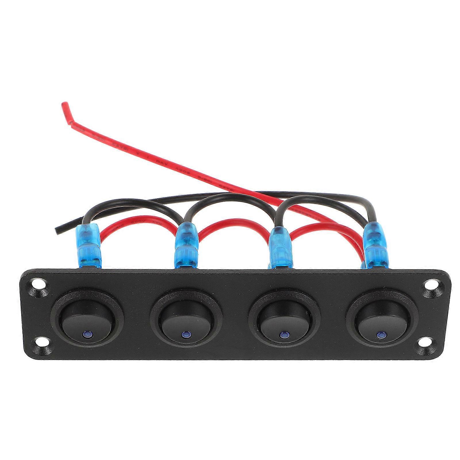 Pannello interruttori automobilistico Pannello interruttori a levetta per utenti Rv Design versatile 5,3×2,8×1,4 pollici Controllo elettronico 1Pack