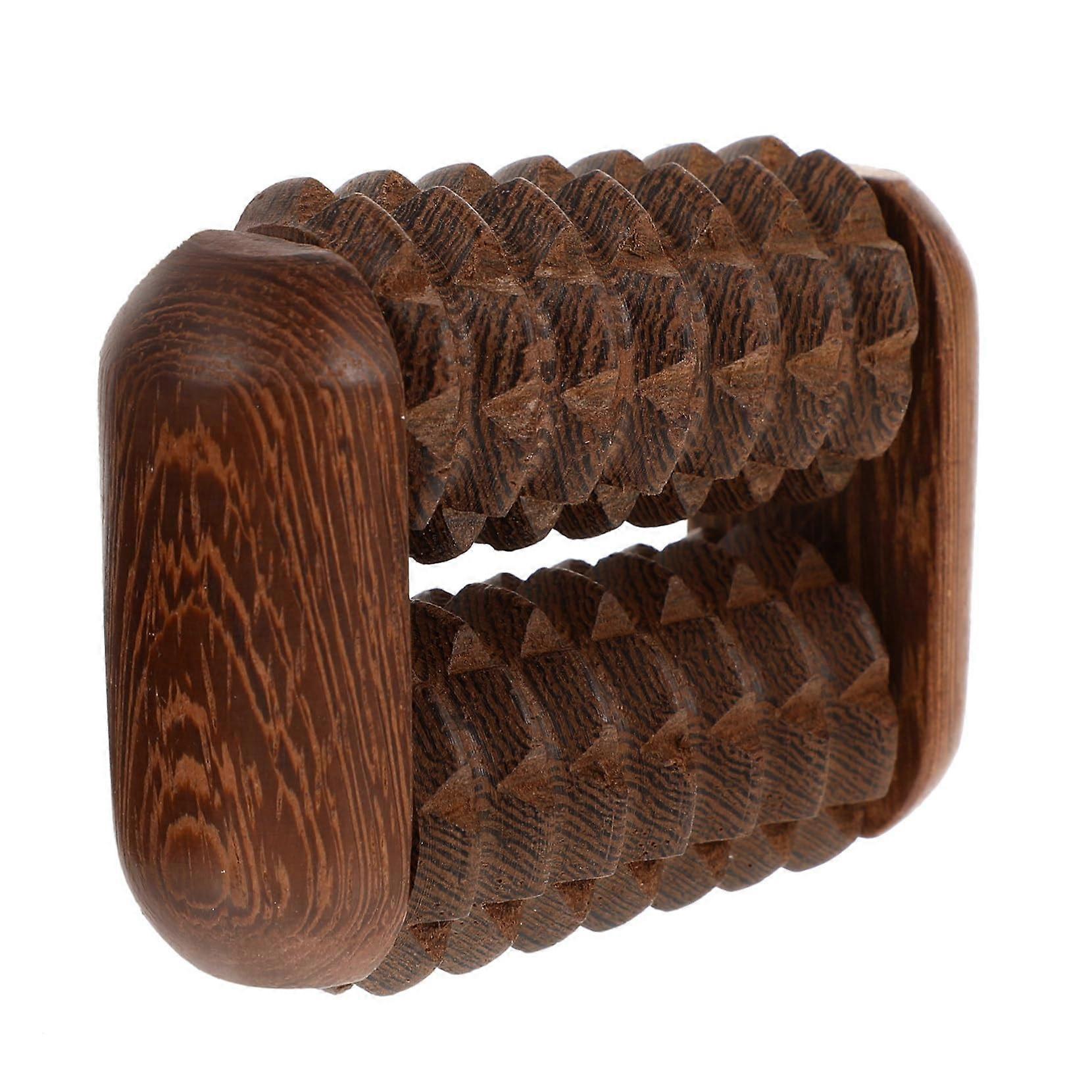 1 piece wooden hand roller for circulation, random selection, 8x6cm