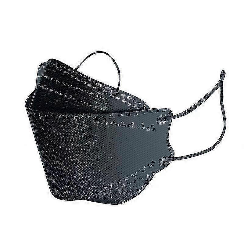 50pcs Face Mask Ce 5-layer Protective Black Adult Filter Efficiency95% Breathable Elastic Masks
