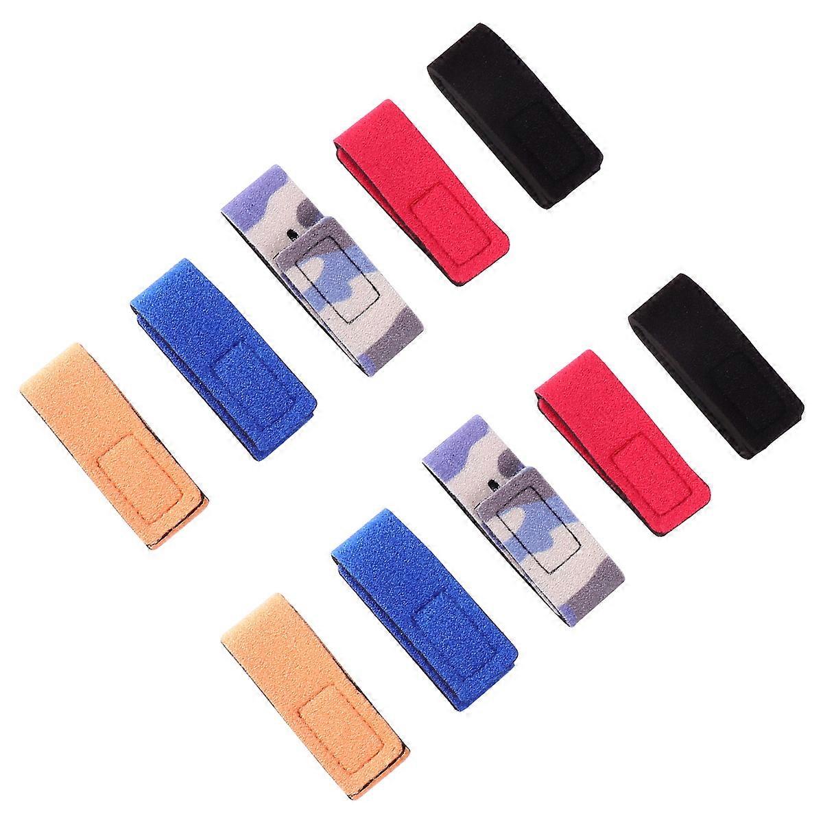 Cinghia per canna da pesca, 10 pezzi, fascette di supporto per uso esterno con forte elasticità